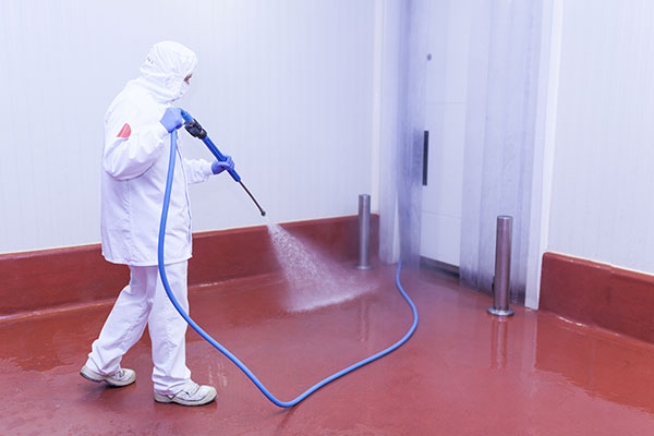 floor washing industrial cleaning